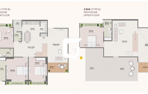 Ocean Sky Flat layout plan