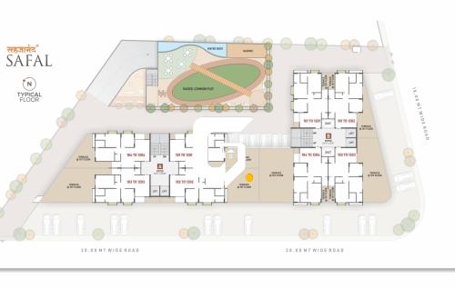 Sahajanand Safal Flat layout plan