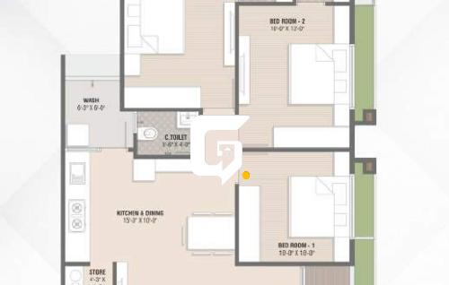 Meera Bellevue Flat plan