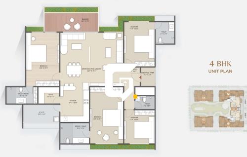 The Midas 4bhk Flat layout